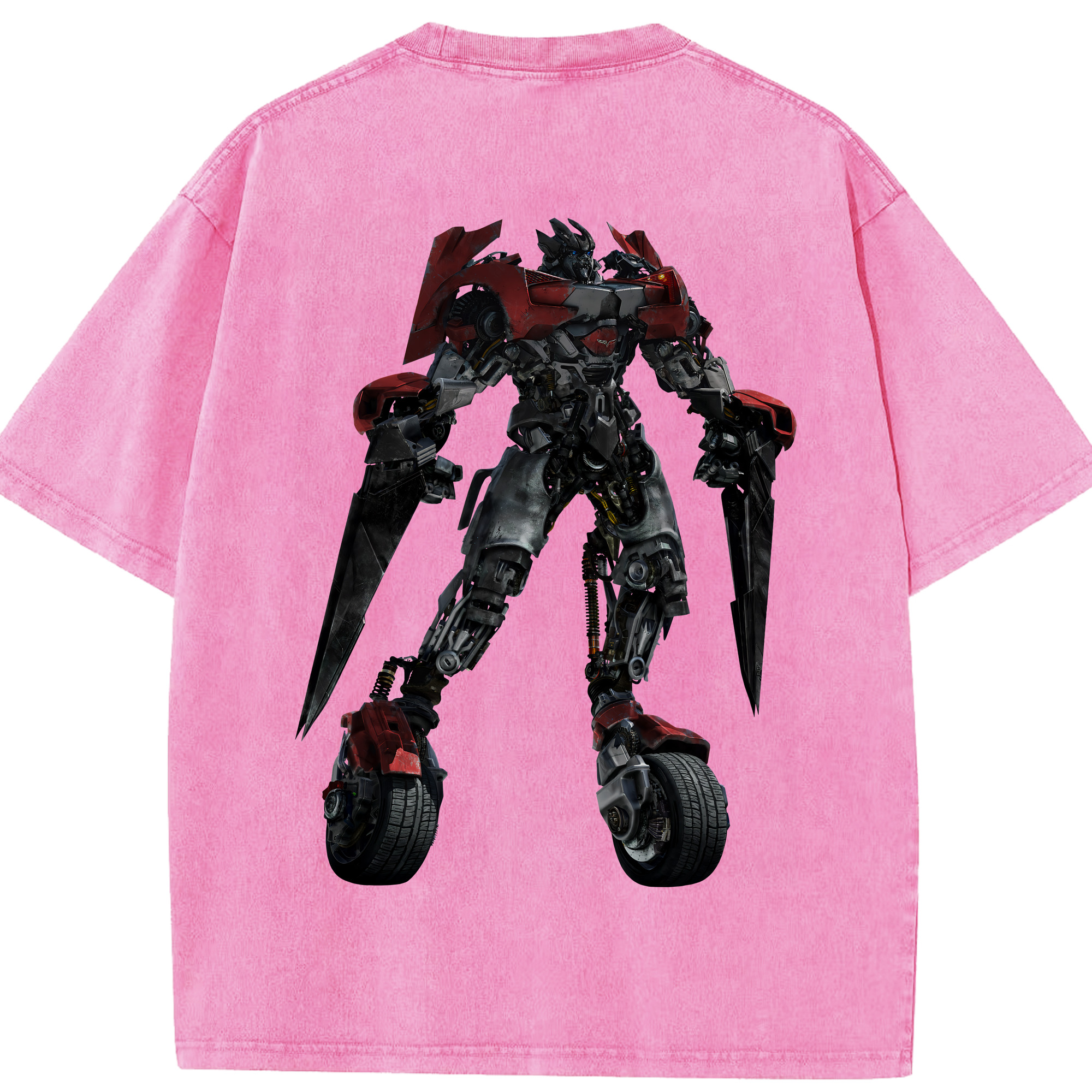 （画像用） Transformers トランスフォーマー 綿100% ヴィンテージ風 半袖Tシャツ（背面プリント）